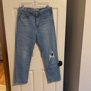 Classic Blue Distressed Jeans Levi’s Women’s